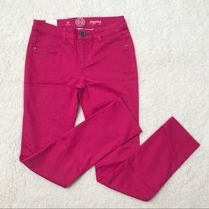 SO Stretch Woven Jeweled Jeggings